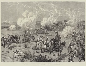 The War in Egypt, Action foran Kassassin, 9. september, Bjergbatteriet hårdt ved det